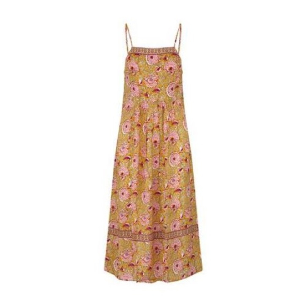 ba&sh ~ VALENTINE DRESS OCRE - Picture 7 of 9